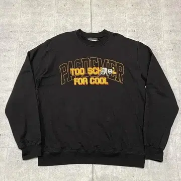 새상품급 PASDEMER ITALY 블랙 맨투맨 빅 루즈 패드메