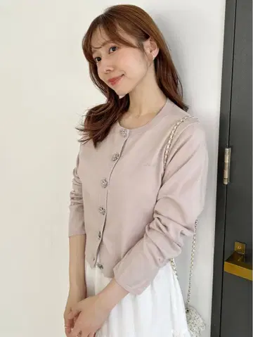 snidel 스나이델 비쥬 버튼 니트 가디건