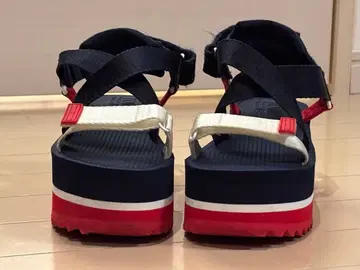 TOMMY JEANS 스포츠 샌들 네이비/화이트/레드