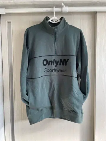 ONLY NY 온리 뉴욕 하프 지퍼 맨투맨 정품