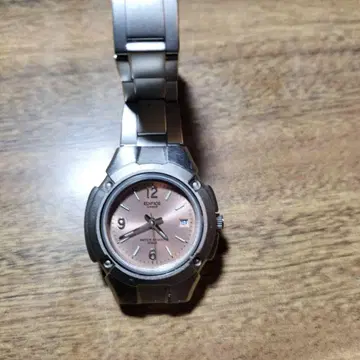 EDIFICE 쿼츠 손목시계 핑크 다이얼