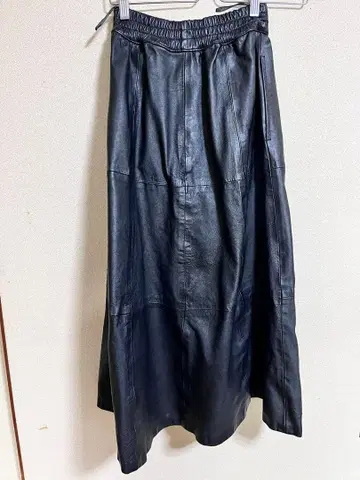 구제 의류 vintage 빈티지 가죽 스커트 블랙 천연 가죽
