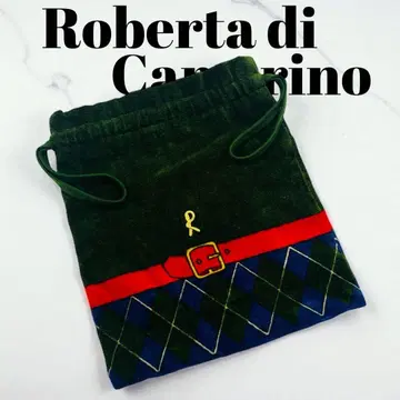 로베르타 디 카메리노 파우치 복조리 벨로아 멀티 컬러