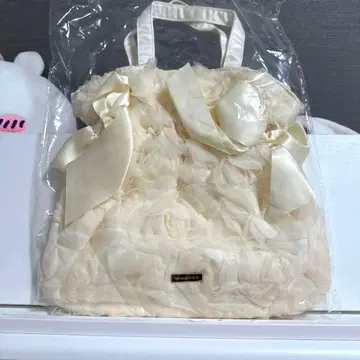 Maison de FLEUR 튤 로즈 더블 리본 2WAY 토트백