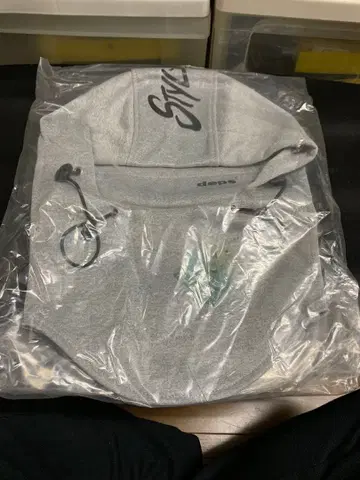 deps 본디드 넥 후디 그레이