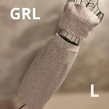 GRL 그레일 트위드 셋업 L 사이즈