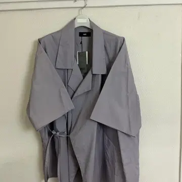 HARE 라이트 퍼플 오버 사이즈 반팔 셔츠 자켓