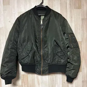 90s USA 알파 MA-1 블랙 M