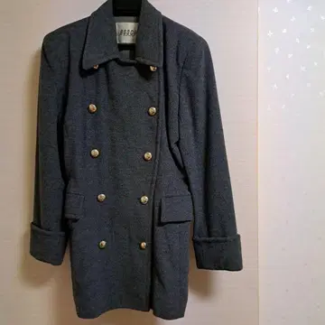 [ BOSCH ] 보쉬 코트 미들 기장 긴팔 더블 브레스트 골드 버튼