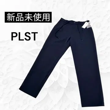 PLST 플라스테 더블 크로스 원턱 테이퍼드 팬츠 네이비 M 남성용