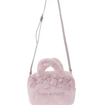 Maison de FLEUR 핑크매니아 2Way 퍼리본 미니백