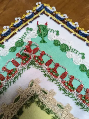 치카자와 레이스 4장 세트