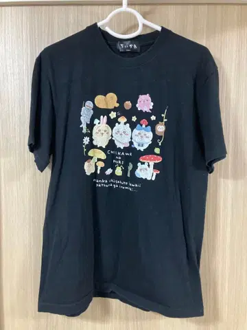 치이카와 치이카와의 숲 블랙 T셔츠