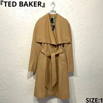 캐시미어 혼방 [ TED BAKER ] 울 트렌치코트 베이지 롱 코트 1