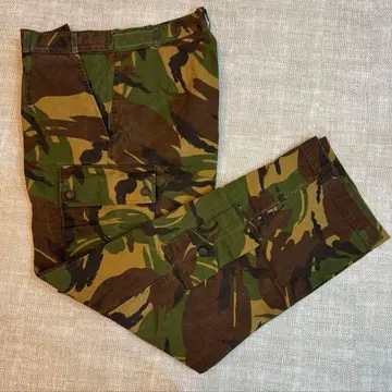 실물 오란다군 카모플라쥬 카고 팬츠 복수 포켓