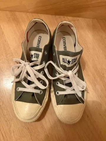 컨버스 스니커즈 카키 23cm