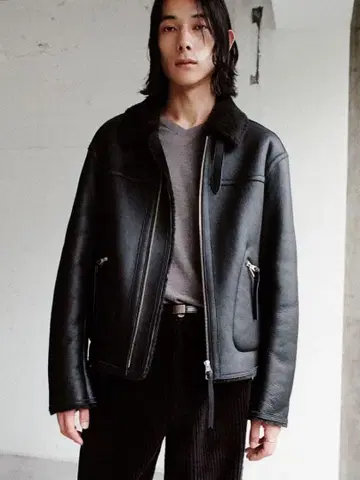 LIDNM Mouton Irvin Aviator Jacket S