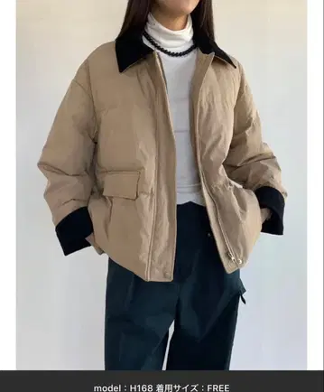 Didot showroom 워크 자켓 다운 베이지 코듀로이