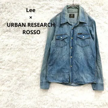 Lee x URBAN RESEARCH ROSSO 데님 셔츠 블루 M