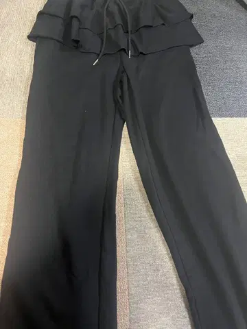 jouetie 스커트 레이어드 스웨트 팬츠