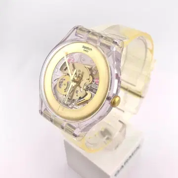 7-4412 Swatch V8 클리어/골드 손목시계