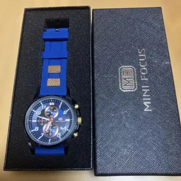 MINI FOCUS 크로노그래프 손목시계 블루