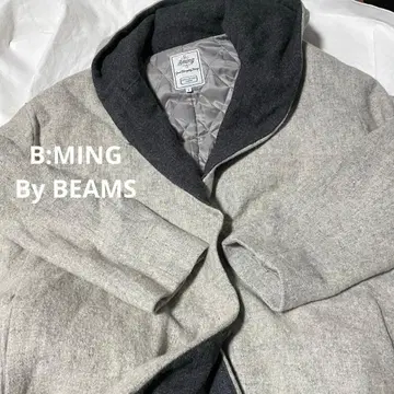 B:ming lby beams 울지 후드 부착 코트