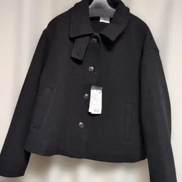 URBAN RESEARCH DOORS 충전솜 울 숏코트 블랙 M