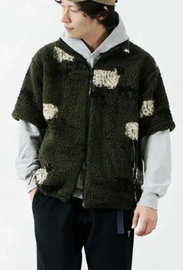 새상품 퍼 필드 오리지널 보아 자켓 카키 사이즈 2