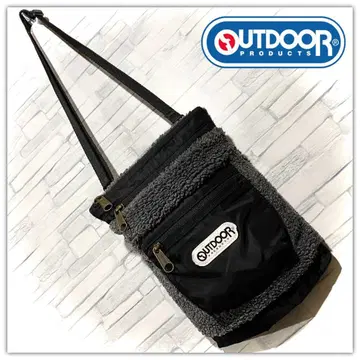 OUTDOOR 아웃도어 숄더백 블랙 보아 시프 플리스