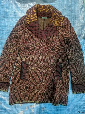 1 카트린느 앙드레 울 코트 니트 고급 S