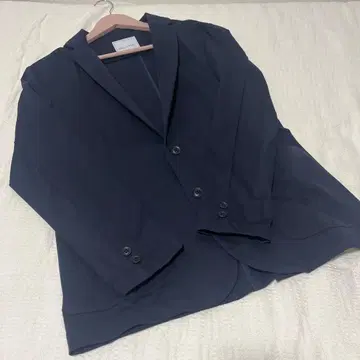 남성용 이카 네이비 자켓 스트레치 얇은 소재 L 사이즈 비즈니스