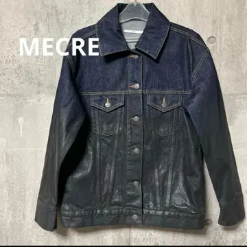 MECRE 호일 데님 G 자켓 프리 사이즈
