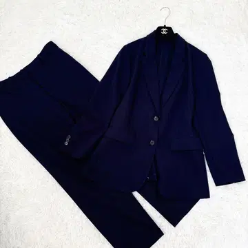 빅 사이즈 XL 유니클로 수트 셋업 감동 자켓 워셔블 네이비 L