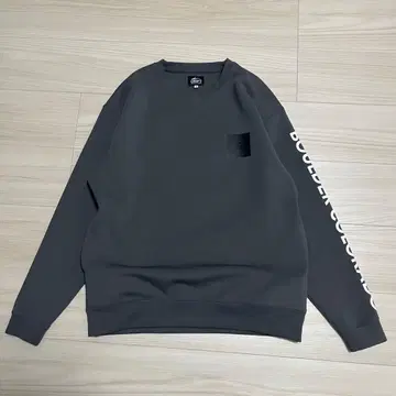 CAMP7 캠프세븐 맨투맨 트레이닝복 그레이 포켓 2개 있음