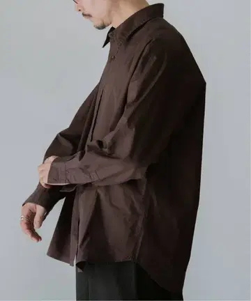 LE OVER DYE SH 셔츠 브라운 베이크루즈 사이즈 2