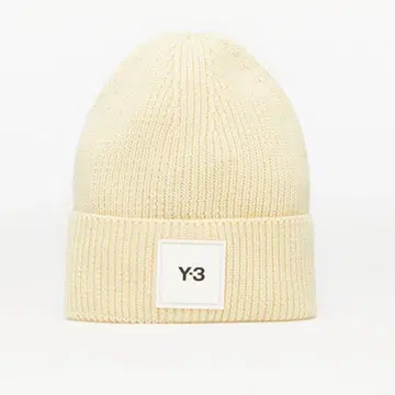 미사용 Y-3 니트 모자 크림색