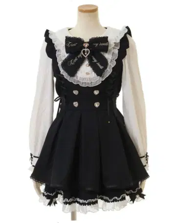 LIZLISA 프릴 요크 리본 셋업