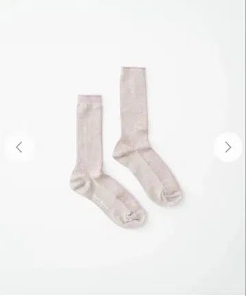 새상품 nest Robe 네스트로브 린넨 배색 리브 삭스 핑크