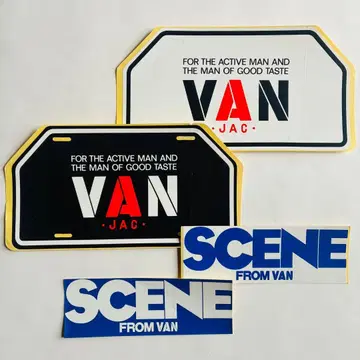 VAN JAC 스티커 4개 세트