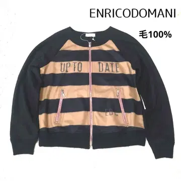 [ 새상품 ] 지온 상사 엔리코 도마니 네이비 베이지 보더 블루종 L