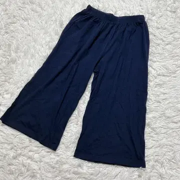 [ c6335 ] 와이드 팬츠 네이비 허리밴딩