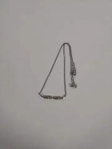 실버 체인 목걸이 장식 포함