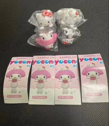 산리오 삐요코루 마스코트 전 4종 세트