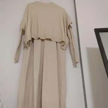 STYLE SEA 베이지 긴팔 니트 원피스