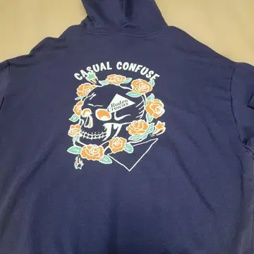 로데오 크라운 네이비 후드 부착 후드티