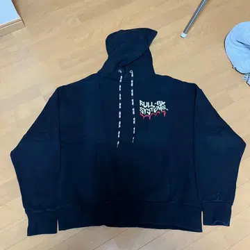 FULL-BK 블랙 후드티