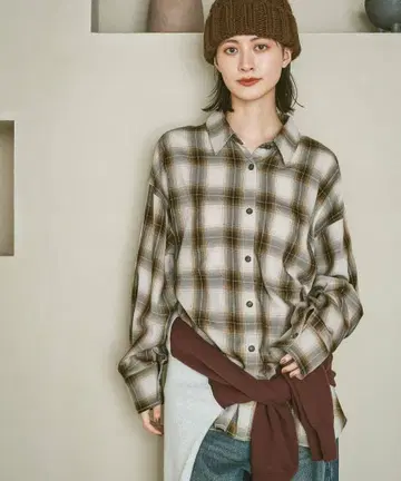 미사용 택 포함 올 시즌 라코스테 비에라 옴브레 체크 셔츠