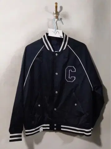 바시티 자켓 네이비 / 칼리지 로고