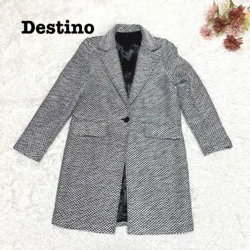 s.2189 [디스티노] 체스터 코트 무릎 위 블랙 계열 M 사이즈